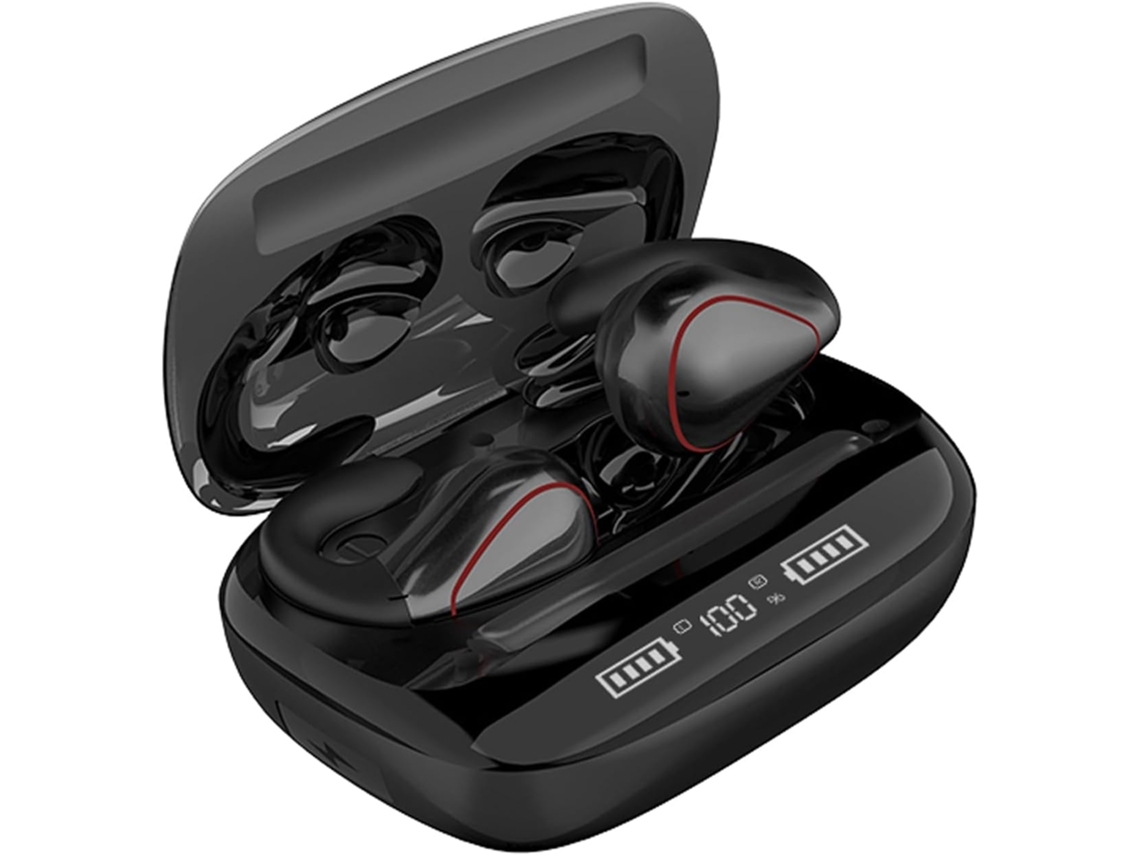 Auriculares YEMAESRE inalámbricos Bluetooth con oreja abierta para deportes de orejas pequeñas con micrófono resistente al agua
