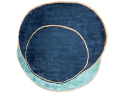 Alfombra de pelo corto BELIANI Kanrach de Viscosa Azul 200x200