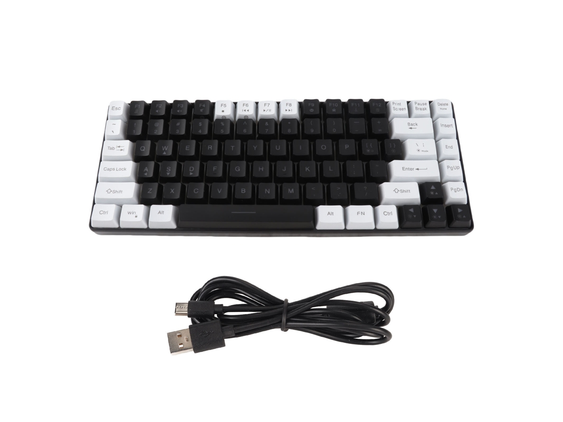 Teclado Mecánico Para Juegos De 84 Teclas Con Retroiluminación Rgb, Conexión Usb-c Y Diseño Ergonómico.