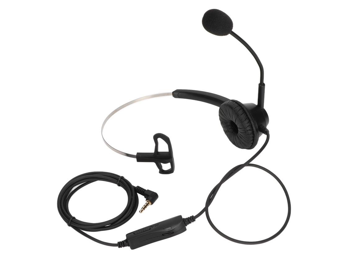 Auriculares De Oficina De Atención Al Cliente Con Cable, Plug 3.5mm, Mono Con Cancelación De Ruido
