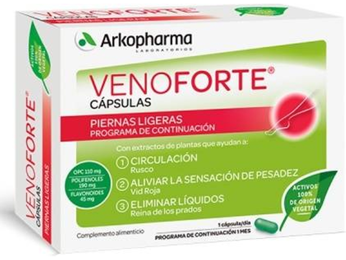Complemento Alimentar ARKOPHARMA Venoforte (30 cápsulas)