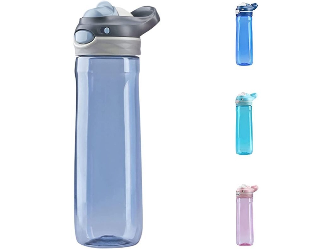 Botella De Agua De 769 Ml (26 Oz) Sin Bpa Con Cierre De Gancho, Apertura Con Una Sola Mano Para Deportes Y Fitness.