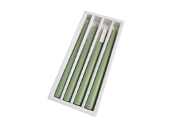 Velas cónicas de 25 cm (9,84 pulgadas), juego de 4, ideales como velas navideñas, de larga duración.