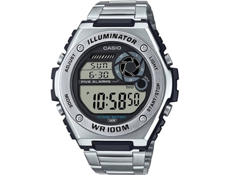 Reloj Digital CASIO Hombre (Acero - Plateado)