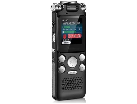 Mini grabadora de audio digital Pantalla a color No destructivo Habilitar grabadora Reproductor de mp3 -32Gbblack