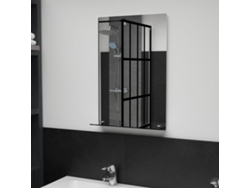 Espejo de pared con estante de cristal templado, 40 x 60 cm, DKD HOME DECOR