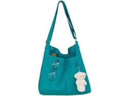 Bolso bandolera de lona con cremallera, bolso cruzado para mujer, reutilizable y lavable, para la playa, compras, plegable, estilo hobo ecológico, GOKOCO