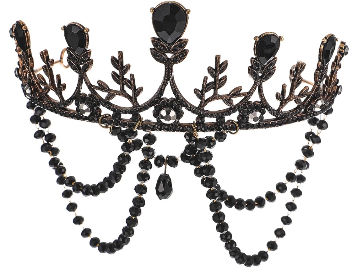 Corona De Strass Gothique En Métal Élégante Pour Mujer, Diadema Pratique Structure Exquise,