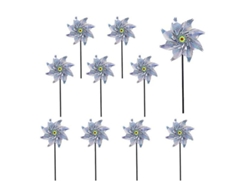 10 Piezas Reflectoras Con Forma De Molino De Viento Para Repeler Pájaros Y Mosquitos.