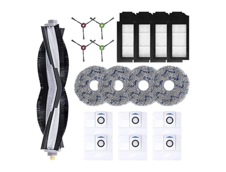Para ecovacs x1 omni turbo escova principal rolo escova lateral filtro esfregão