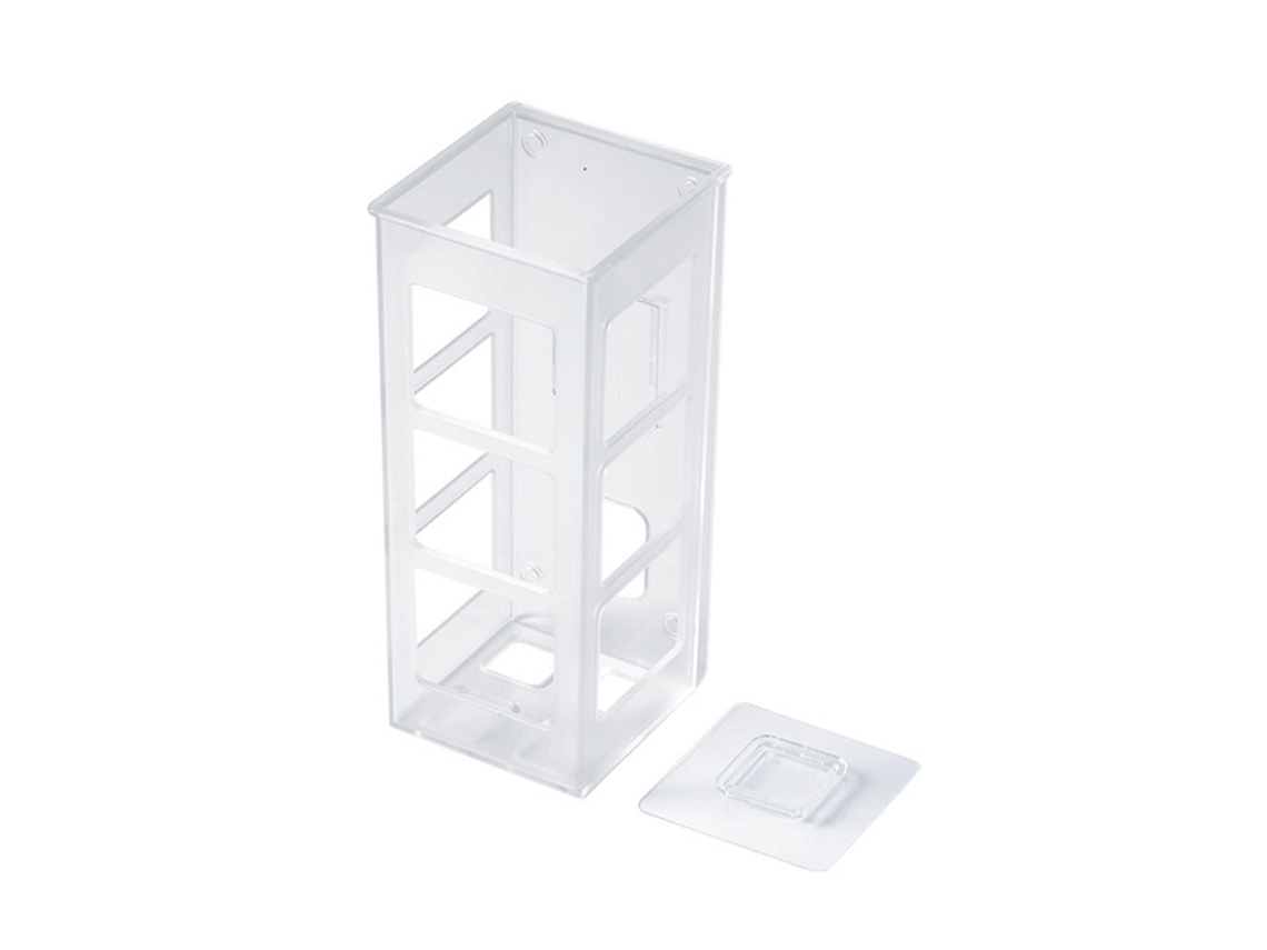 Soporte transparente para pinzas de pelo para montaje en pared