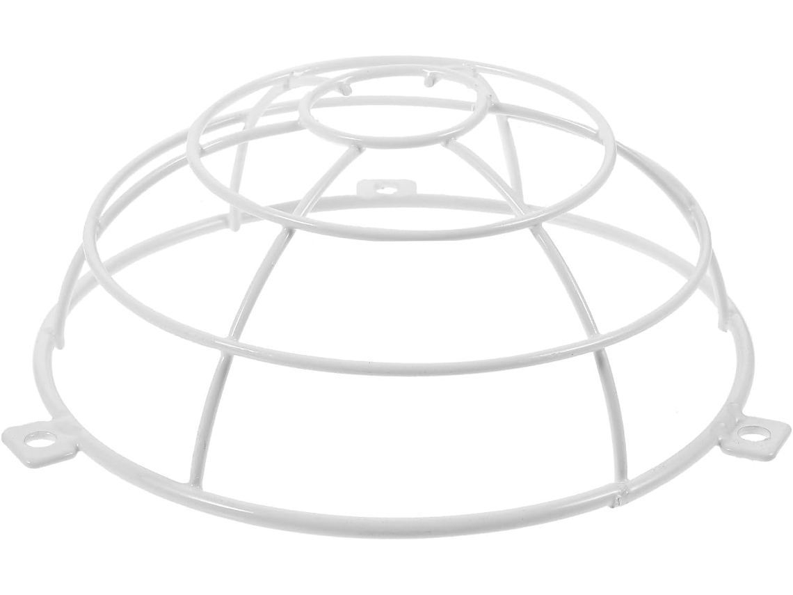Cubierta Metálica De Acero Inoxidable Inoomp Para Rociadores Contra Incendios, De Fácil Montaje, Color Blanco. Protege