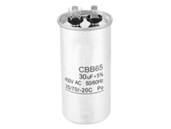 Condensador Electrolítico Homopolar Cbb65 De 30 Μf Y 450 V Para Motor De Compresor De Aire Acondicionado.