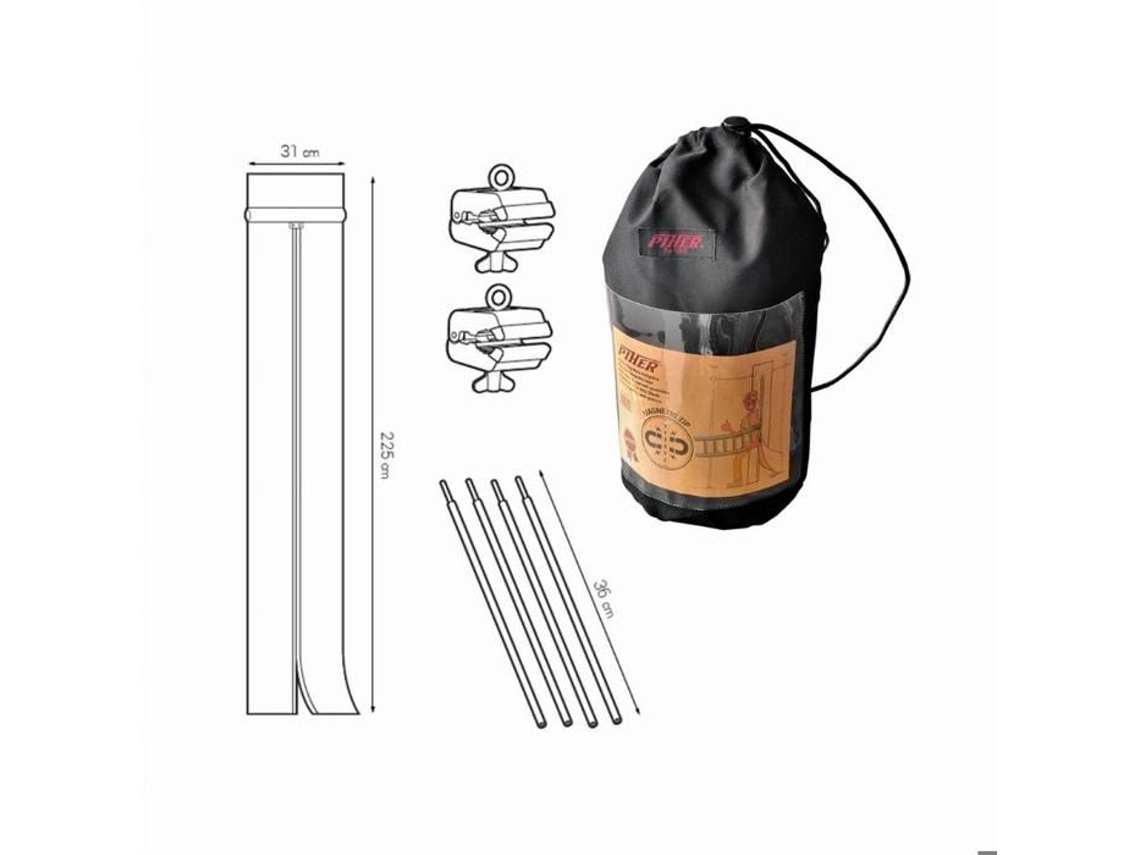 Kit de Puerta Magnética Antipolvo para Cantera de Obras Renovación Especial PIHER 34110 Acero Marrón