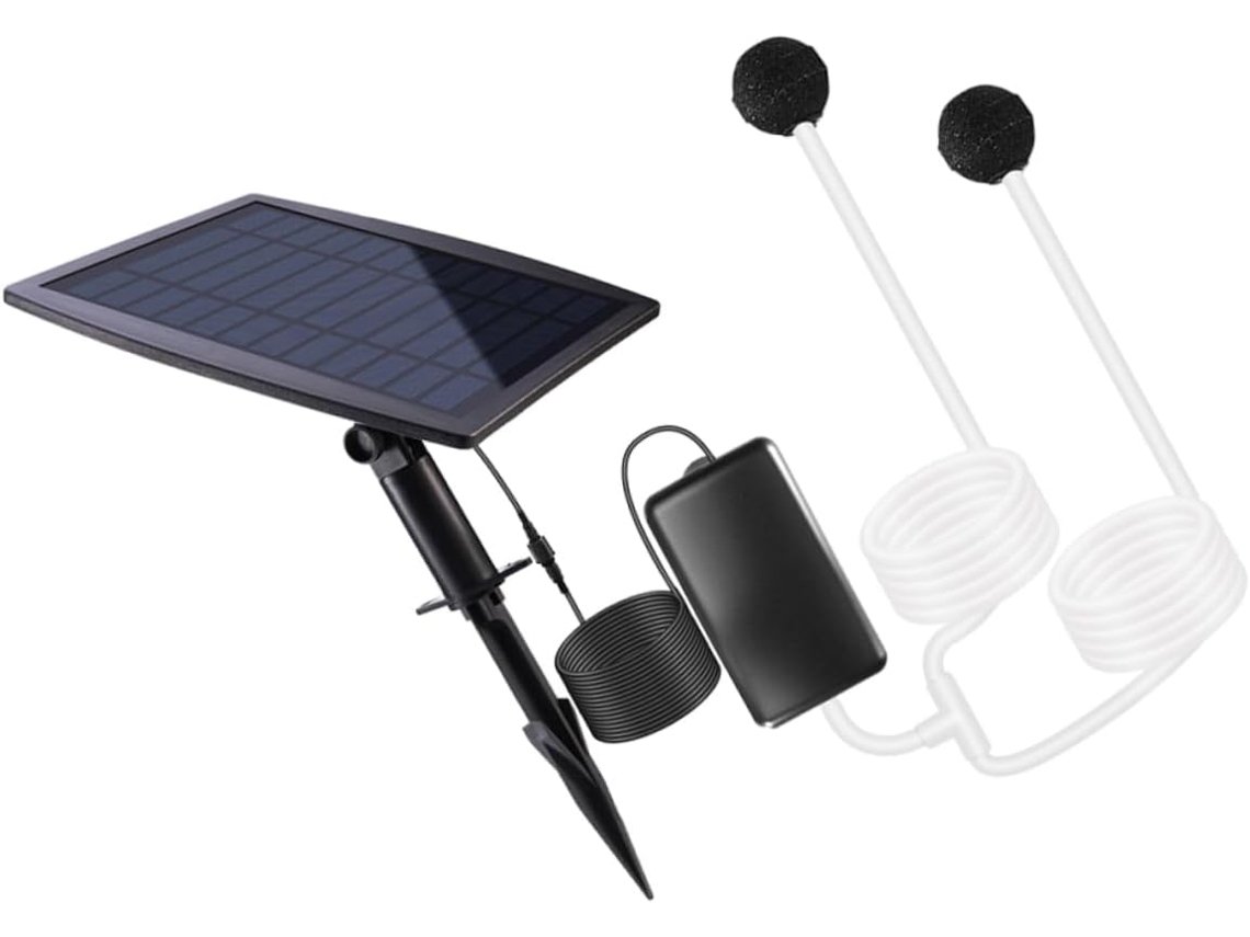 Bomba solar para estanques, bomba de agua solar silenciosa alimentada por oxígeno para estanques. SFUSHOS