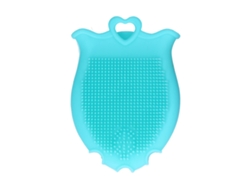 Cepillo suave para el cuidado del cuero cabelludo del bebé, cepillo masajeador para el baño del bebé, verde