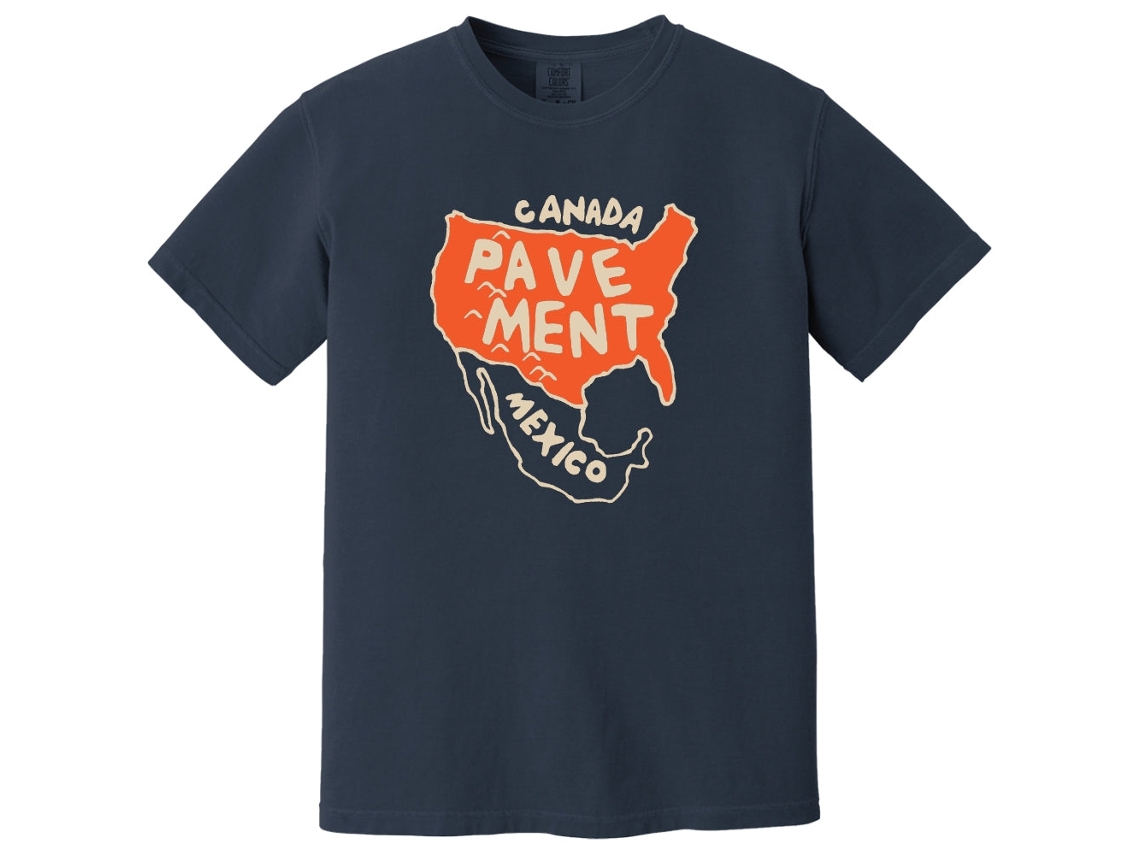 Camiseta unisex para adultos Pavement North America Navy Rockinstone, la más vendida. Talla: S