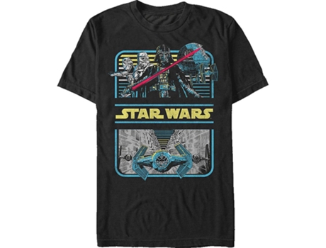 Camiseta ROCKINSTONE Star Wars de la trinchera de la Estrella de la Muerte (XXXL)