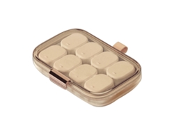 Estuche Portátil Para Medicamentos, 7 Días, Sellado, Gran/pequeña Capacidad, Rosa, Para Viajes.