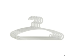 Perchas infantiles Atmosphera Pack de 6 de plástico gris 18 cm x 13,5 cm