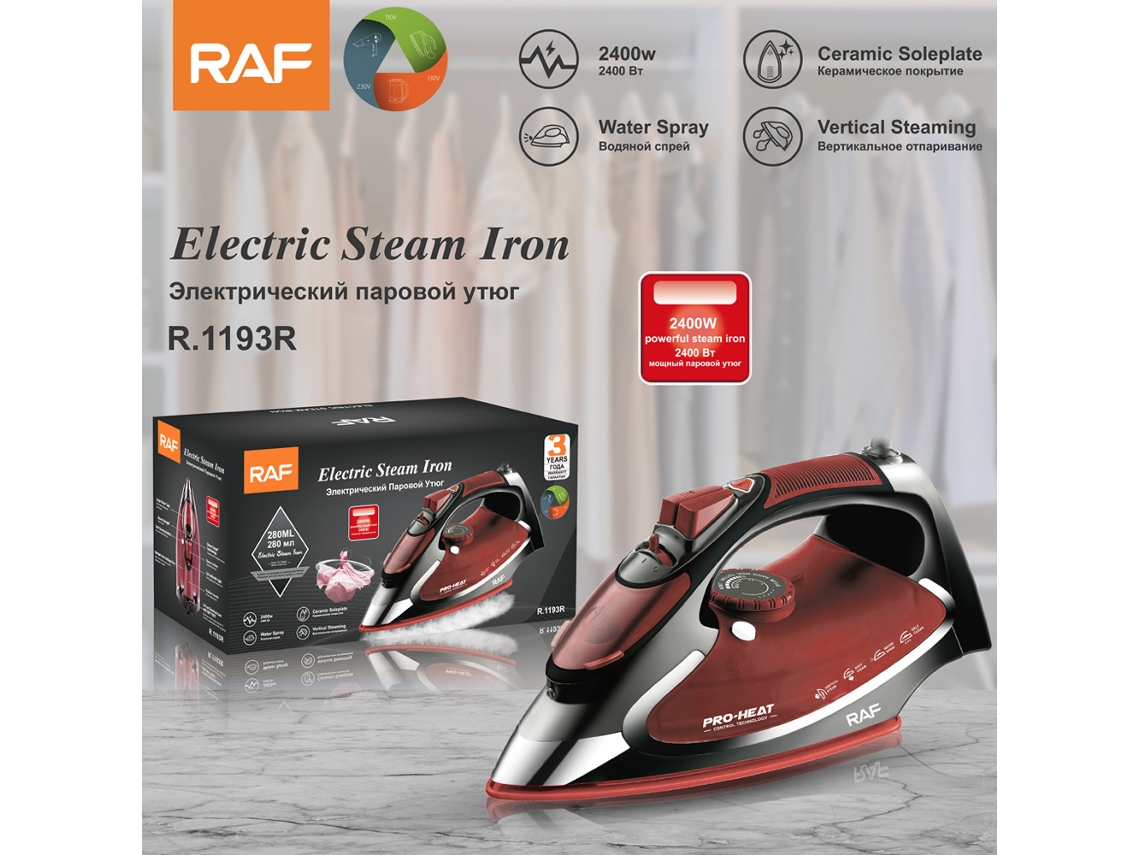 (rojo) Plancha Colgante Euro - Plancha De Mano Para El Hogar - Plancha - Plancha De Vapor - Calentamiento De Múltiples Velocidades