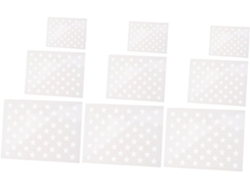 Plantillas De Pintura De Estrellas Huecas (9 Hojas) Para Proyectos De Bricolaje Y Decoración (9 Láminas)