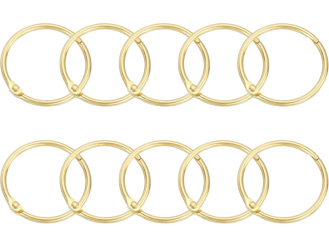 Ganchos para cortina de ducha Quarkzman, 15 piezas, anillos redondos de acero al carbono para cortina de ducha, 1 5 anillos Vayotoy