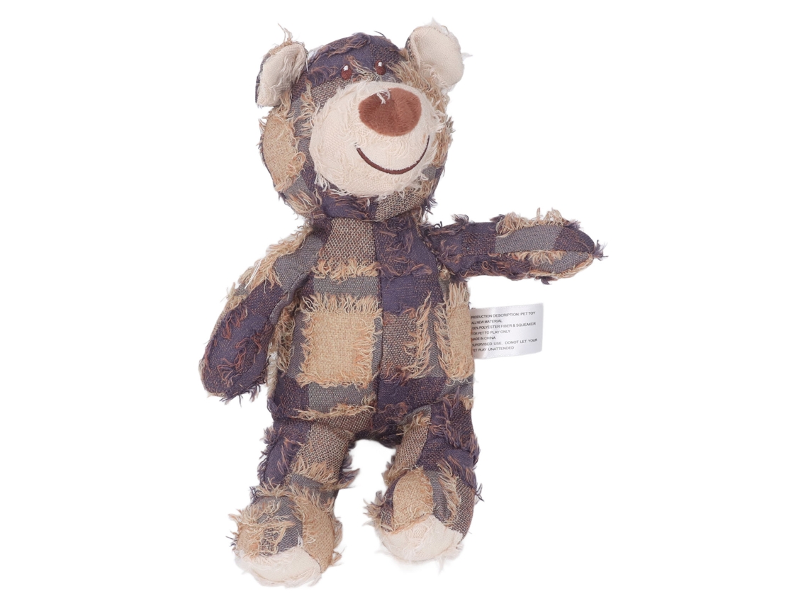 Juguete De Peluche Para Perro Con Chucheo Indestructible Y Robusto Oso Para Mascotas Juguete De Mordisqueo Para Perros