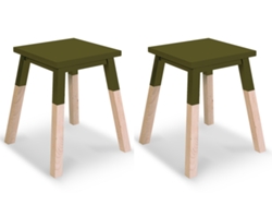 Banco MON PETIT MEUBLE FRANÇAIS de Madeira Maciça Assento 35 cm (2 unidades)