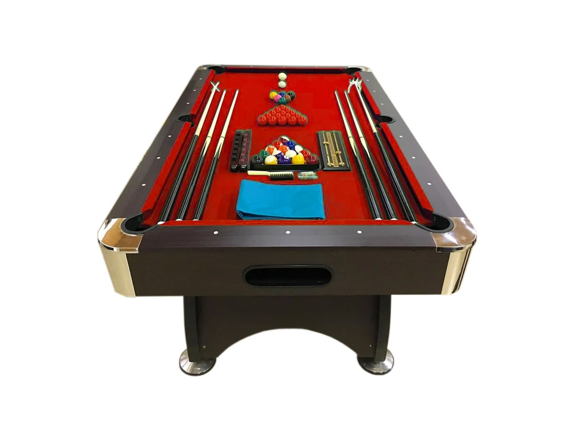 Mesa de Billar de 7 Pies Completo con Accesorios – Iron Red