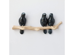 Perchero 3birds, Figura De Pájaro De Resina Cn, Ganchos Decorativos De Pared