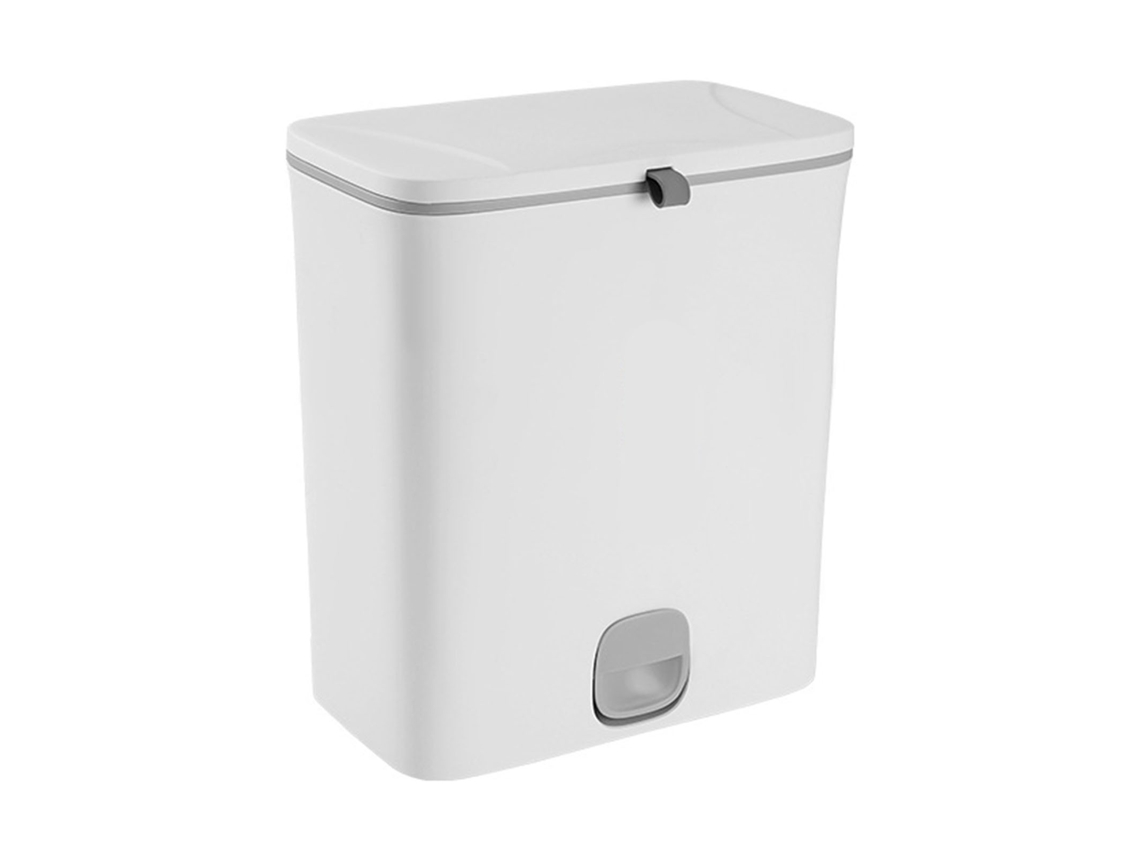 Bote De Basura Colgante De 10 L Con Tapa Deslizante Para Montaje En Pared, Para Cocina, Gabinete, Debajo Del Fregadero, Baño