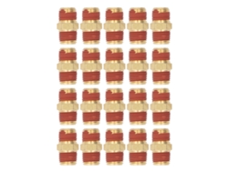 20 Conectores De Latón Con Capa De Goma, Rosca Macho De 1/4 Npt, Para Mangueras Y Tubos De Aire.