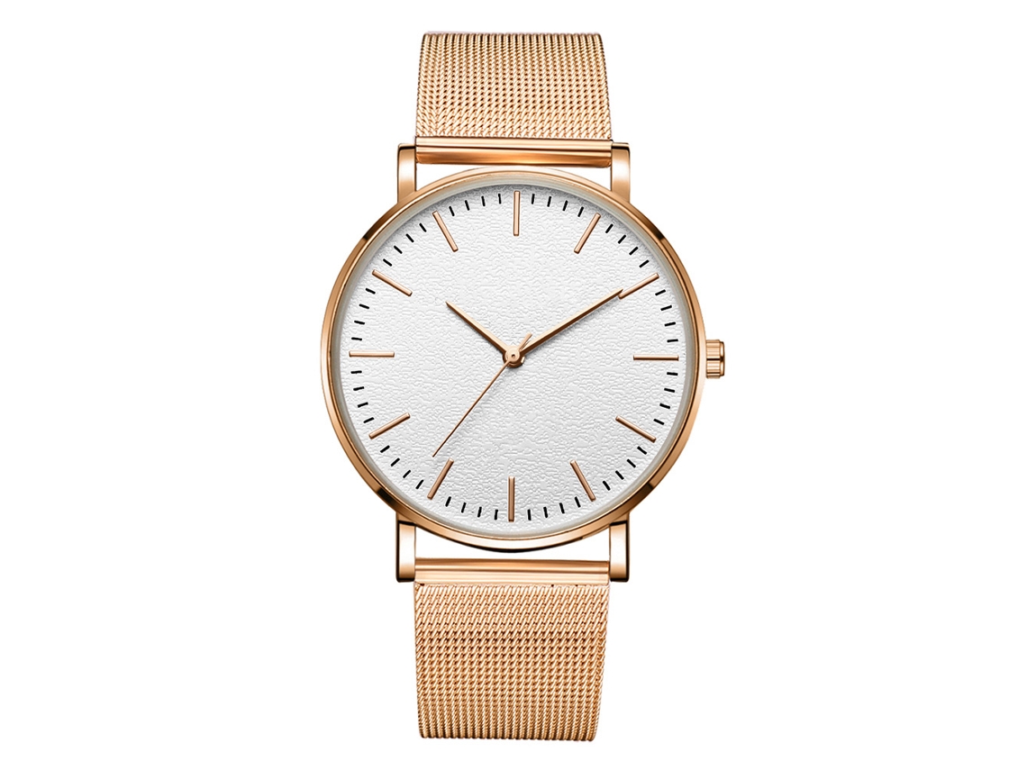 Reloj De Pulsera Analógico De Cuarzo Con Bisel Redondo, Estilo Moderno Y Sencillo, Accesorio De Joyería.