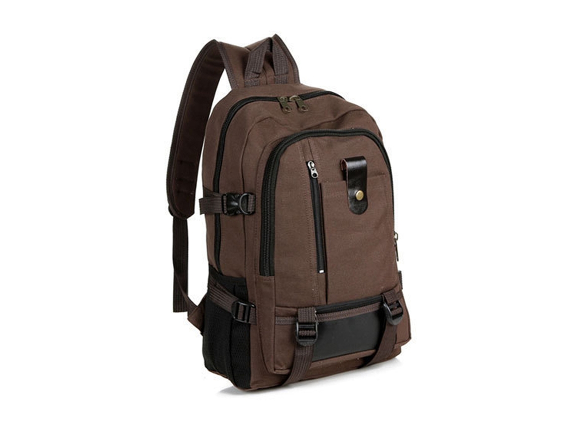 2026-mochila Portátil Para Hombre Mochila De Viaje Daypack De Lona Capacidad Grande Para Camping Senderismo Escuela