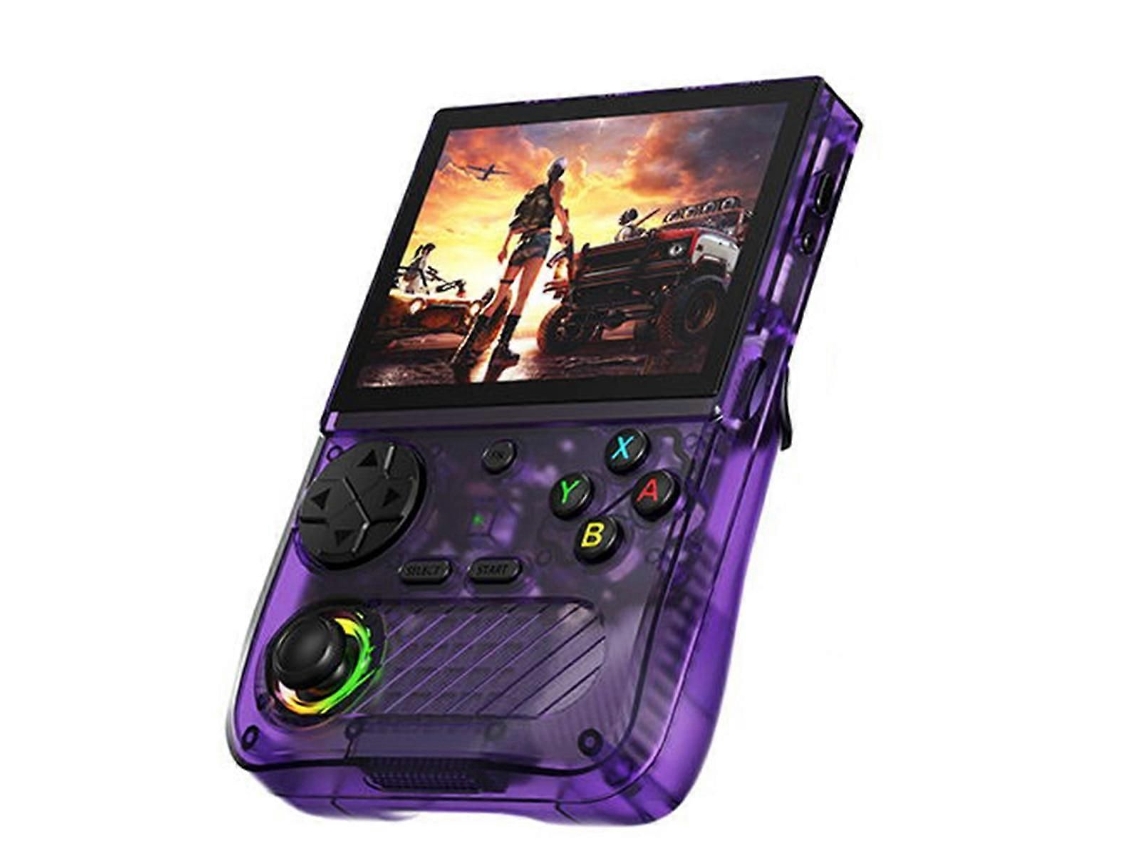 Consola de juegos portátil GOKOCO DY 19 con 10.000 juegos, pantalla de 3,2 pulgadas y estilo arcade retro.