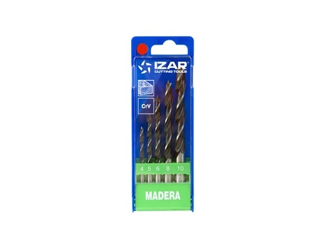 Broca Madera Standard Cilindrica 3 Puntas Juego IZAR