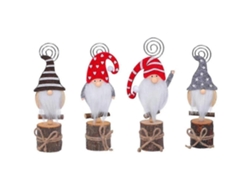 Juego de 4 portatarjetas con números de mesa, ideal para recuerdos de fiestas navideñas - Hengjian