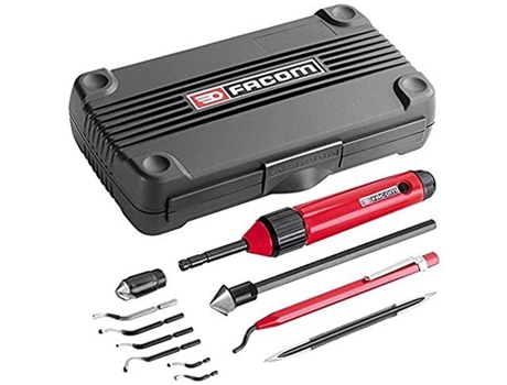 Set Desbarbador-Achaflanado en Caja FACOM 325 Acero Aluminio Cobre Rojo