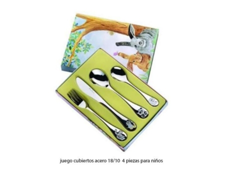 Cubierto infantil arca noe 4 piezas