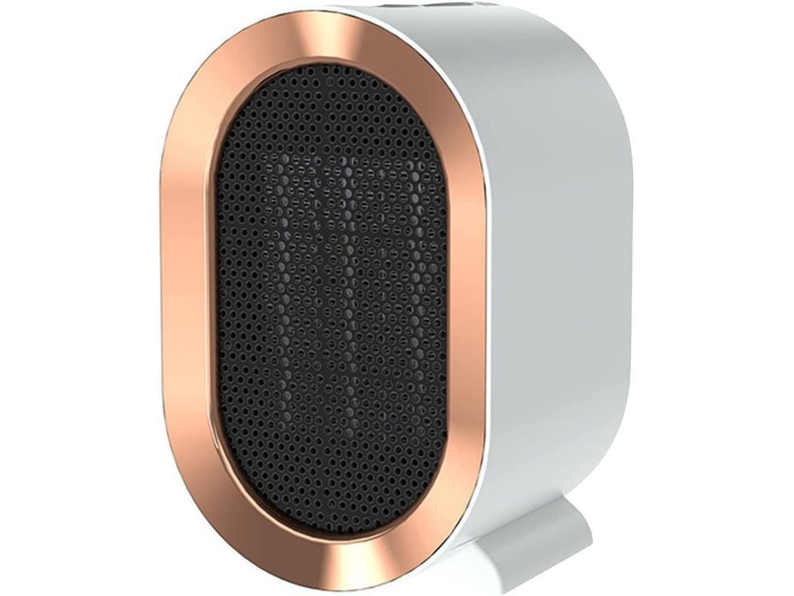 Calefactor Eléctrico De Mesa Cerámico De 1200 W, 2 Modos De Calefacción, Protección Contra Sobrecalentamiento Y Caídas, Color Blanco.