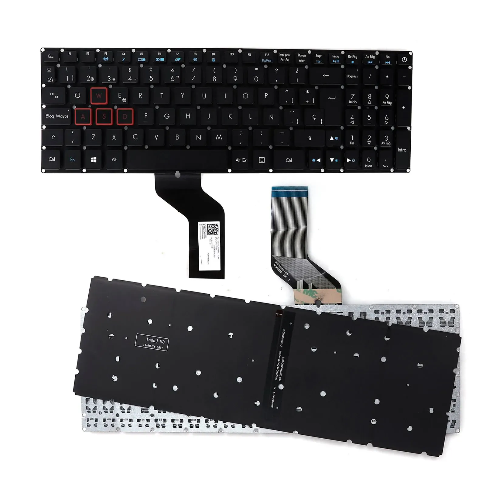Teclado retroiluminado compatible con portátiles Acer Aspire VX15, VX5, VX5, 591 y VX5, 591g.