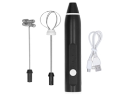KOFIHETY Espumador de leche eléctrico multifuncional de mano, recargable por USB con batidores de acero inoxidable, para preparar café, latte y chocolate calie