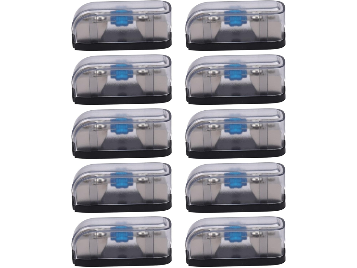 10 Portafusibles Para Estéreo De Automóvil, Caja De Fusibles De Audio, Distribución De Energía, Calibre 4