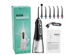 Irrigador Bucal Eléctrico Portátil Elimina Placa Dental Y Sarro Limpiador-negro Gertiz