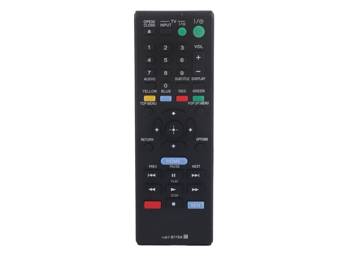 Mando A Distancia Universal De Repuesto Con Diseño Elegante Rmt-b119a Para Reproductores Blu-ray - 1 Unidad