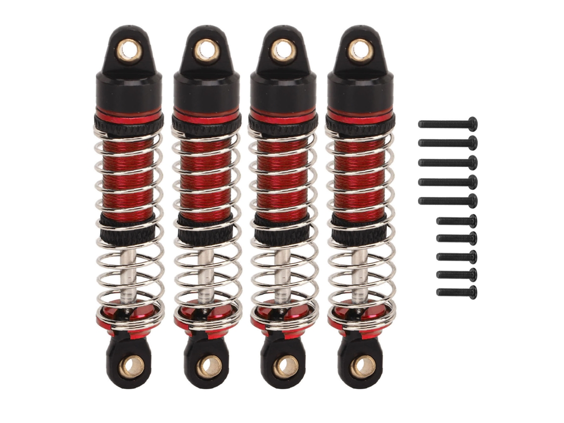 Ymsl 4 Piezas Amortiguadores De Aluminio Para Coches Rc, Repuesto Para Traxxas 1/18, Piezas De Mejora Rc Hxl