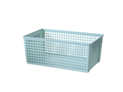 Cesta De Almacenamiento Rectangular De Plástico De Gran Capacidad Para Escritorio, Con Diseño Ventilado, 16 X 28 X 11,5 Cm.