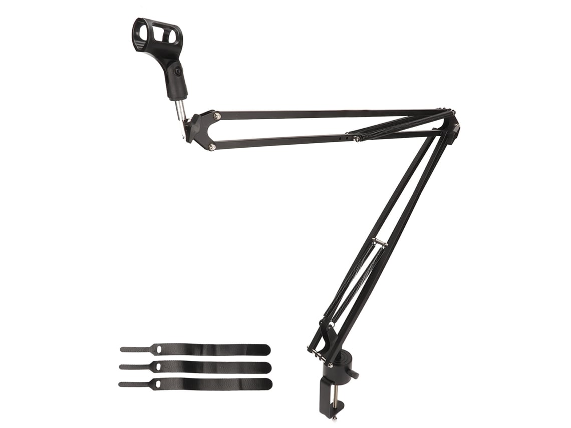 Soporte De Brazo Universal Ajustable Para Micrófono Con Rotación De 360 Grados Y Abrazadera De Escritorio Antivibración.