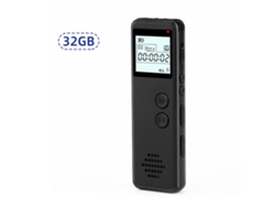 Grabadora De Voz Digital De 32 Gb Con Activación Por Voz, Reducción De Ruido Y Reproductor De Mp3 Para Reuniones, Clases Y Entrevistas.